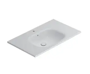 Globo Boulevard Раковина накладная/подвесная 86x51 см с креплением и переливом, без д/к, цвет: белый BL086BI