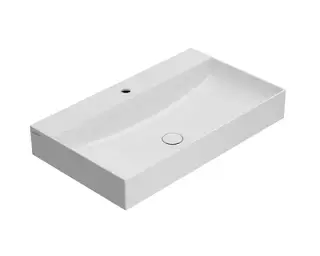 Globo T-Edge Раковина подвесная 80x47 см, без перелива и д/к, цвет: белый глянцевый B6R81BI