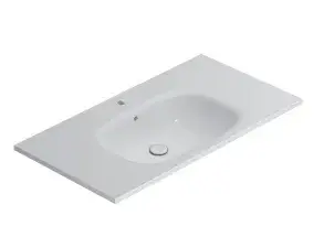 Globo Boulevard Раковина подвесная 96x51 см с креплением и переливом, без д/к, цвет: белый BL096BI