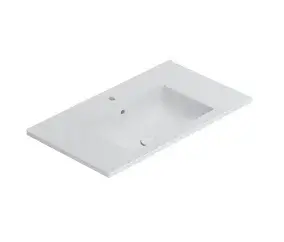 Globo Anita Раковина подвесная 81x46 см, с креплением и переливом, без д/к, цвет: белый HA081BI