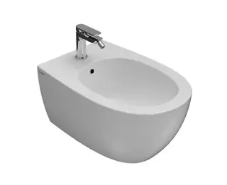 Globo 4All Биде подвесное 48x37 см, c 1 отверстием под смеситель и переливом, цвет: белый глянцевый MDS10BI