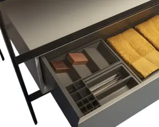 Globo Opi Внутренний разделитель для выдвижного ящика 32x24 см, цвет: серый OP002CAR