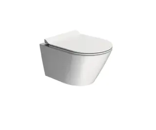 GSI Kube X Унитаз подвесной 50x36 см безободковый, смыв swirlflush, цвет: белый матовый 941609