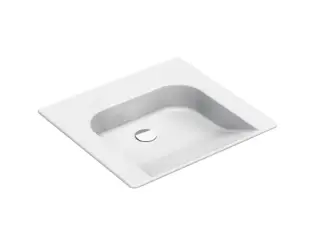 GSI Community Раковина подвесная 60x55 см, 1 отверстие, без перелива, без д/к, цвет: белый глянцевый 7634011