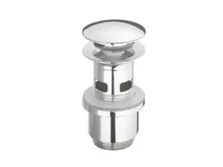 GSI Spares Донный клапан для раковины, управляемый нажатием, с переливом, цвет: хром PILL