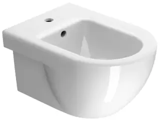 GSI City Биде подвесное с 1 отверстием под смеситель и переливом, без крепежа, цвет: белый глянцевый 9164111