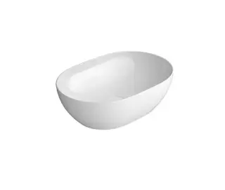 GSI Pura Раковина чаша 50x35x16h см, без перелива, без д/к, цвет: белый глянцевый 886011