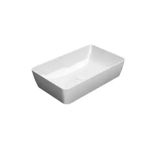 GSI Nubes Раковина чаша 60x38x14h см, без перелива, без д/к, цвет: белый глянцевый 903611