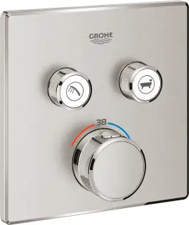 Grohe Grohtherm SmartControl Термостатический смеситель для ванны с душем, цвет: суперсталь 29124DC0