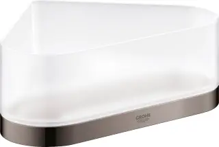 Grohe Selection Полка угловая, металлическая 20x16,8h8,5 см, цвет: темный хром 41038A00
