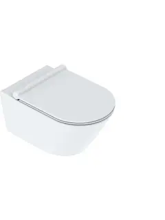 Catalano Zero Унитаз подвесной безободковый 35x55 см, смыв торнадо, Twinglaze, цвет: белый матовый 0111550021