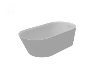 Knief Pearl Ванна из K-Stone отдельностоящая 172x80 см, со сливом-переливом, цвет: белый матовый 0600-052-01 bi matt