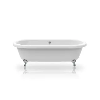 Knief Edwardian Ванна из Acrylic отдельностоящая 180х80 см, цвет: белый, фурнитура хром 0100-063-02