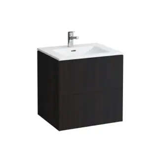 Laufen Base Тумба с раковиной, 2 ящика 50х60х61h см, цвет: темный вяз 8.6496.0.263.104.1