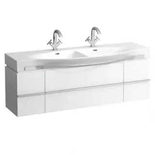 Laufen Case Тумба под двойную раковину подвесная, 1 ящик 149х37х42h см, цвет: белый 4.0135.3.075.475.1
