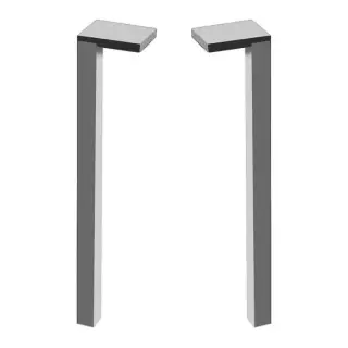 Laufen Space Ножки для мебели 27h см, цвет: алюминий светлый 4.1122.0.160.105.1