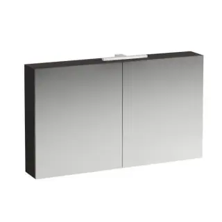 Laufen Base Зеркальный шкаф, подвесной с подсвет. 120х18х70h см, цвет: темный вяз 4.0290.2.110.263.1