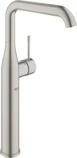 Grohe Essence New Смеситель для раковины высокий, без д/к, высота излива 18,9 см, цвет: суперсталь 32901DC1