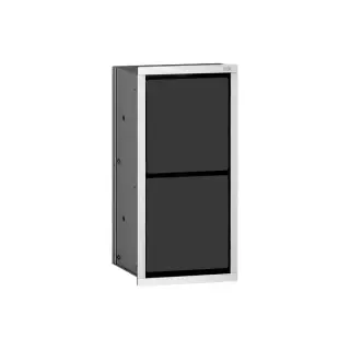 Emco Asis 150 Модуль для туалетной бумаги, встраиваемый, цвет: хром/черный 9725 279 21