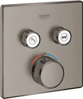 Grohe Grohtherm SmartControl Термостатический смеситель для ванны встраиваемый, цвет: темный графит 29124AL0