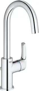 Grohe Eurosmart New Смеситель для раковины высокий, с д/к, высота излива 21,3 см, цвет: хром 23537002