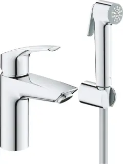 Grohe Eurosmart Смеситель для раковины с гигиеническим душем, цвет: хром 23124003