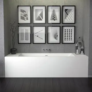 Knief Shape Ванна из K-Stone встраиваемая 190x90 cм, цвет: белый матовый 0600-777-01