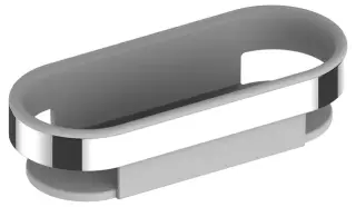 Keuco Корзинка для душа со съемной пластиковой вкладкой, цвет: хром 14758 010100