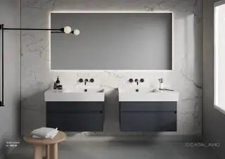 Catalano Comfort Раковина подвесная 80x47x15,5h см, с переливом, покр. Cataglaze, цвет: белый глянц. 0220840001