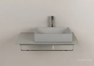 Catalano Zero Раковина чаша 60x35x13h см, без перелива, покрытие Cataglaze, цвет: цемент матовый 0222600023