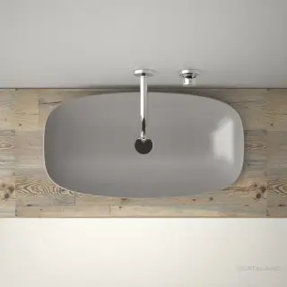 Catalano Alvea Раковина встраиваемая сверху 75x40 см, без перелива, Cataglaze, цвет: цемент матовый 0624750023