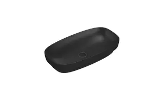 Catalano Alvea Раковина встраиваемая сверху 75x40 см, без перелива, Cataglaze, цвет: черный матовый 0624750022