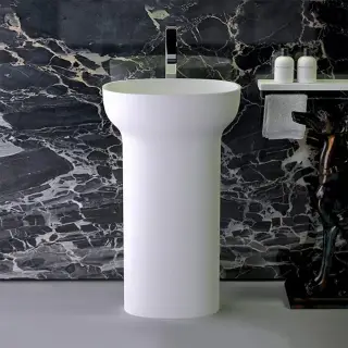 Knief Prime Раковина напольная 53х35х90h cм, K-Stone, цвет: белый матовый 0600-012-01WA