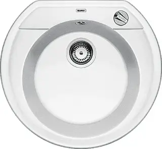 Blanco Rondoval Кухонная мойка, встр. сверху 53,5x49x18h, цвет: белый 515671