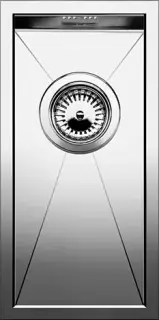 Blanco Zerox Мойка дополнительная, встр. снизу 22x44x13h, цвет: сталь 521567