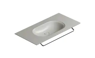 Catalano Sfera Раковина подвесная 100x50 см, без перелива, покрытие Cataglaze, цвет: цемент матовый 0521010023