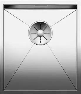 Blanco Zerox Кухонная мойка, встр. снизу 38x44x17,5h, цвет: сталь 521583