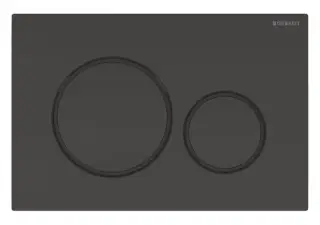 Geberit Sigma 20 Клавиша смыва для инсталляции, пластик, цвет: черный глянцевый, окантовка матовая 115.882.DW.1