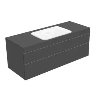 Keuco Edition 400 Тумба под раковину, подвесная 140x53,5x54,6h см, цвет: антрацит 31573 390000