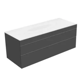 Keuco Edition 400 Тумба под раковину, подвесная 140x53,5x54,6h см, цвет: антрацит 31561 390000