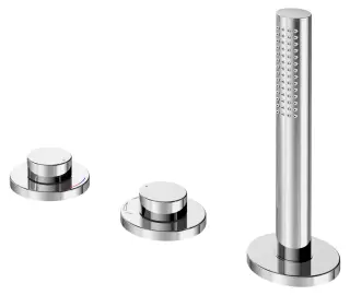 Keuco Edition 400 Смеситель на 3 отверстия на борт ванны, цвет: хром 51530 010500