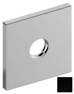 Keuco Ixmo Розетка квадратная, настен. для излива ванны 10,5x3,5x10,5h см, цвет: черный 59545 370092