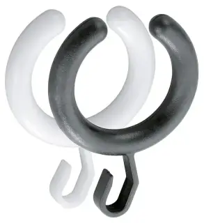 Keuco Plan Кольца для шторки 10 шт., цвет: черный 14927 000165