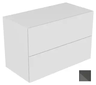 Keuco Edition 11 Тумбочка боковая, 2 ящика и вн. подсв. 105x53,5x70h см, цвет: антрацит 31325 110100