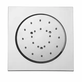 Bossini Cubic Душевая форсунка настенная 10x10 см, цвет: chrome I00198.030