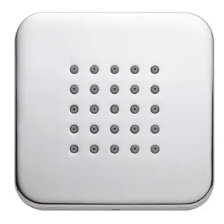 Bossini Cubic Душевая форсунка настенная 10x10 см, цвет: chrome I00210.030