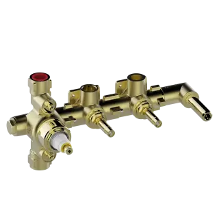 Bossini Apice Встраиваемая часть термостатического смесителя для душа на 2 потребителя Z00135000