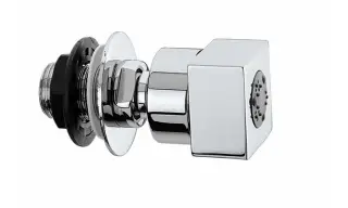 Bossini Cubic Душевая форсунка настенная 4,5x4,5 см, цвет: chrome I00142.030