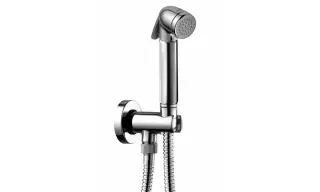 Bossini Talita Brass Гигиенический комплект: ручной душ 1 вид струи, держатель, шланг, цвет: chrome C69007B.030