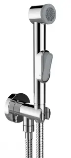 Bossini Macan Гигиенический комплект: ручной душ 1 вид струи, держатель, шланг, цвет: chrome C69050B.030